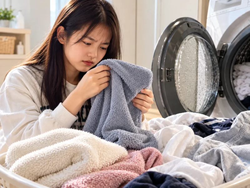 건조기 돌렸는데도 빨래한 옷에서 쉰내가? 수건 냄새 원인과 제거 방법