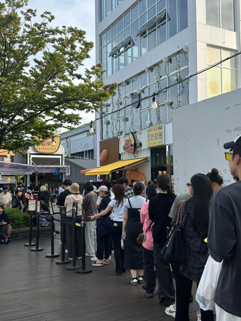 강릉 중앙시장 강릉길감자 본점 주말 웨이팅 후기