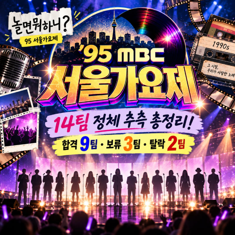 놀면 뭐하니 95 서울가요제 14팀 정체 추측 총정리! 노래·합격·보류·탈락 결과와 무대 리뷰