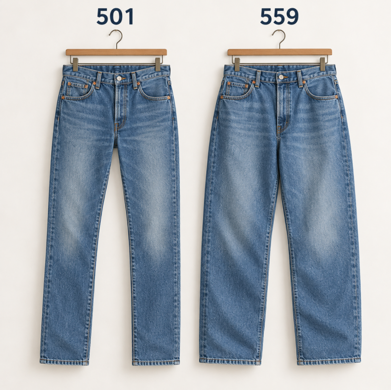 리바이스 501만 보다가 559를 입으면 달라지는 것, 청바지 핏 고르는 기준