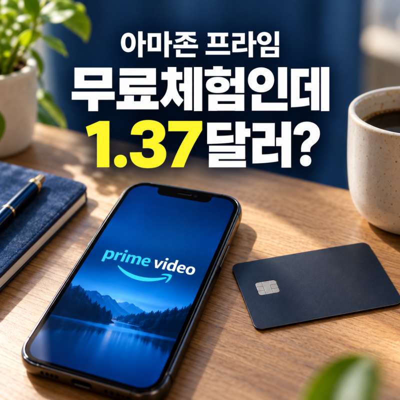 아마존 프라임 무료체험인데 1.37달러 결제? 무료라면서 왜 돈이 빠져나가?!