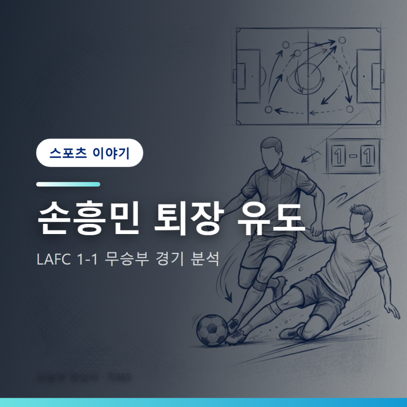 손흥민 퇴장 유도 활약과 LAFC 1-1 무승부 경기 분석 [스포츠]