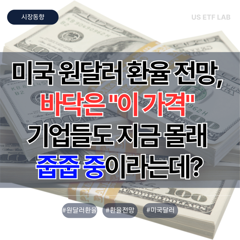 미국 원달러 환율 전망, 바닥은 "이 가격" 기업들도 몰래 줍줍 중인 이유