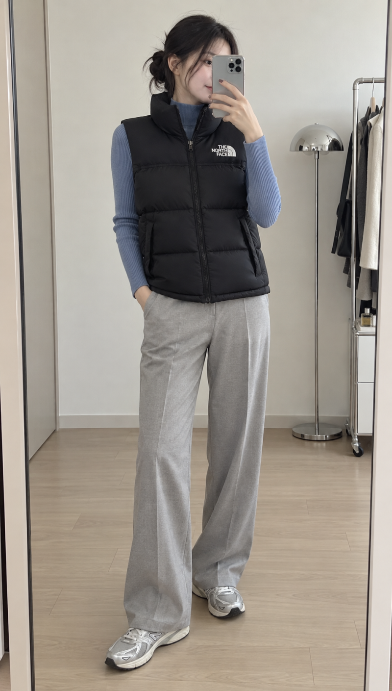 노스페이스 여성 1996 레트로 눕시 베스트 블랙 사이즈 NV1DS81A