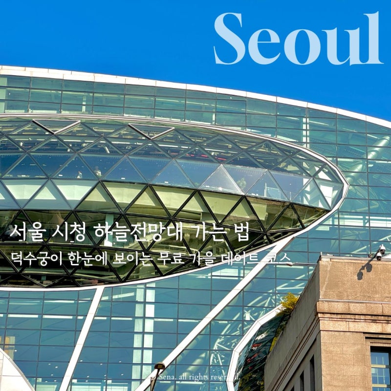 서울 시청 하늘전망대 가는 법, 덕수궁이 한눈에 보이는 무료 가을 데이트 코스