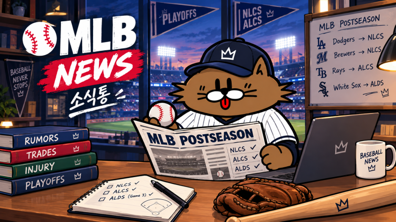 2026 MLB 포스트시즌 챔피언십 시리즈 일정 확정, 와일드카드부터 월드시리즈까지 총정리