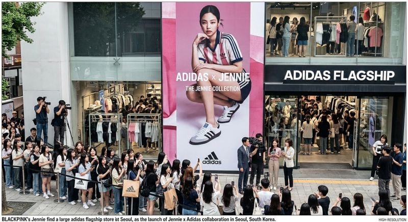 제니만 입으면 완판이라더니, 아디다스 콜라보까지 결국 터졌다