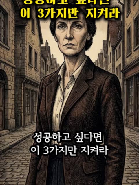 성공하고 싶다면 이 3가지만 지켜라