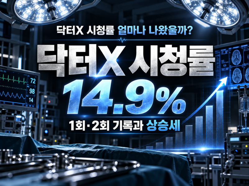 닥터X 시청률 얼마나 나왔을까? 1회·2회 기록과 상승세