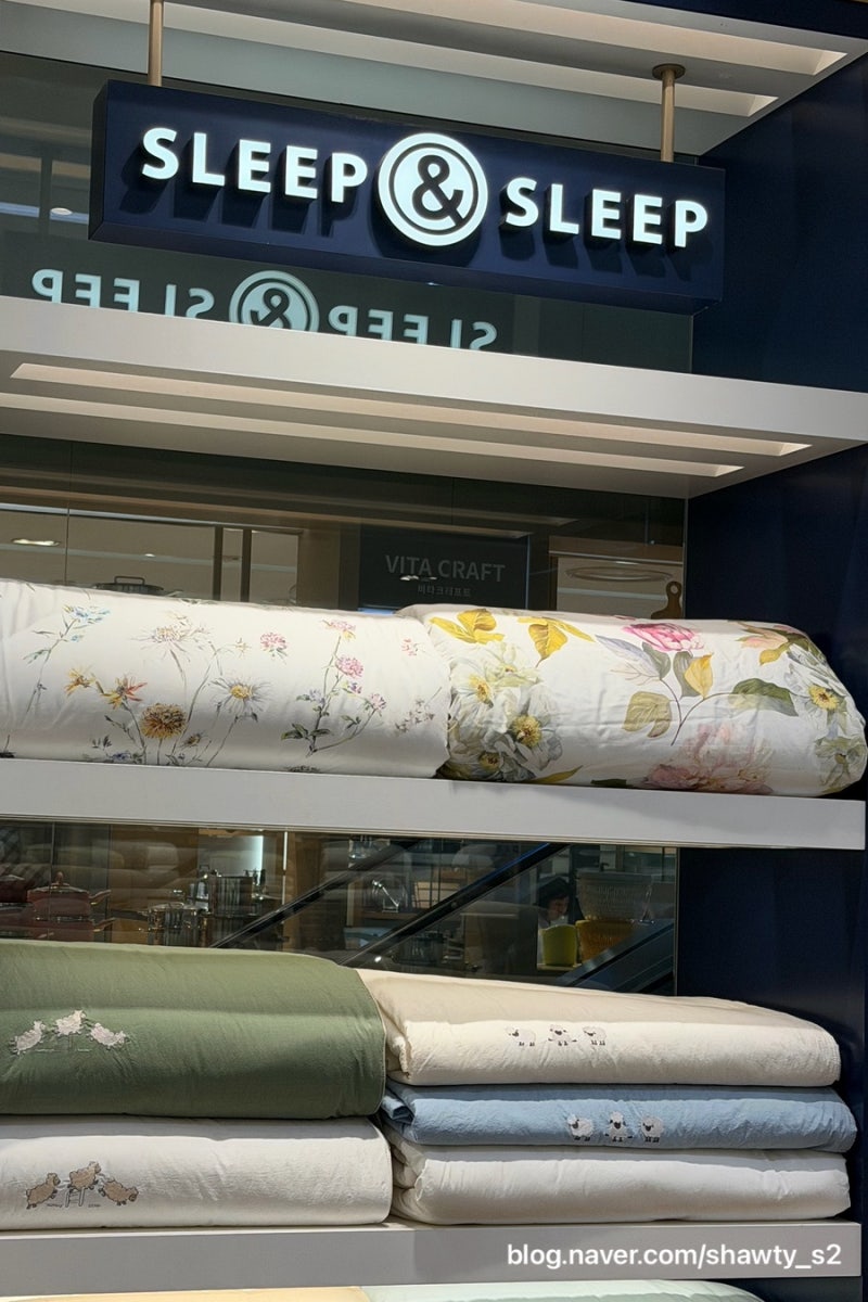 아이유 베개 슬립앤슬립 백화점 구매 후기 직접 누워보고 구매한 이유