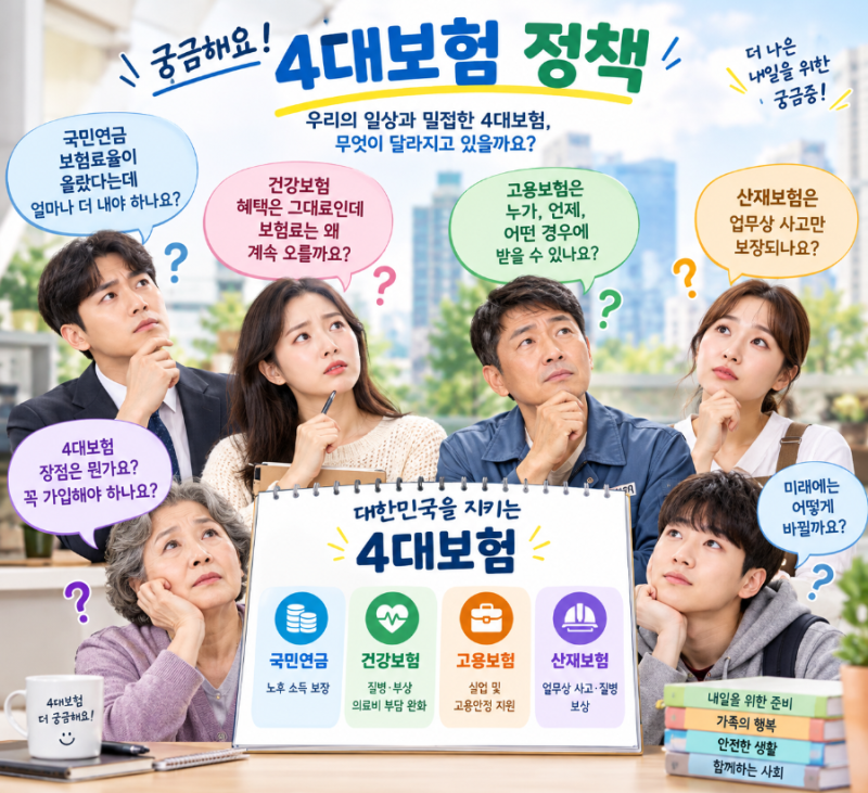 대한민국 4대 보험 총정리!