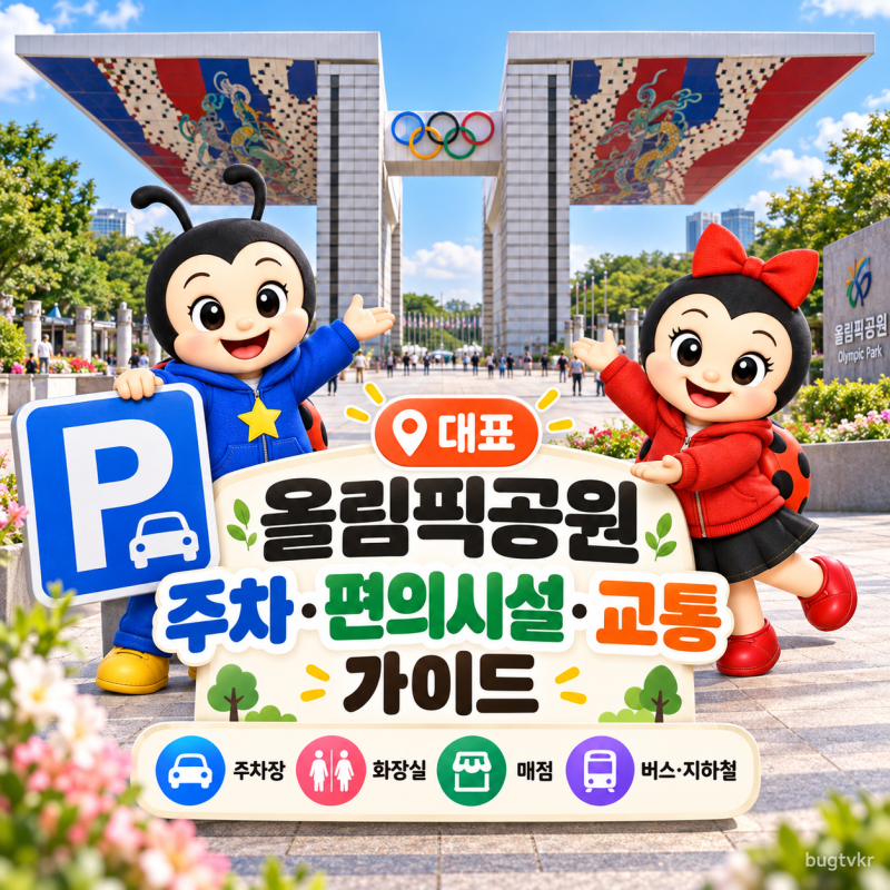 서울 올림픽공원(올공) 주차장 완벽 가이드｜주차요금·출입문 꿀팁·만차 대처·편의시설·....