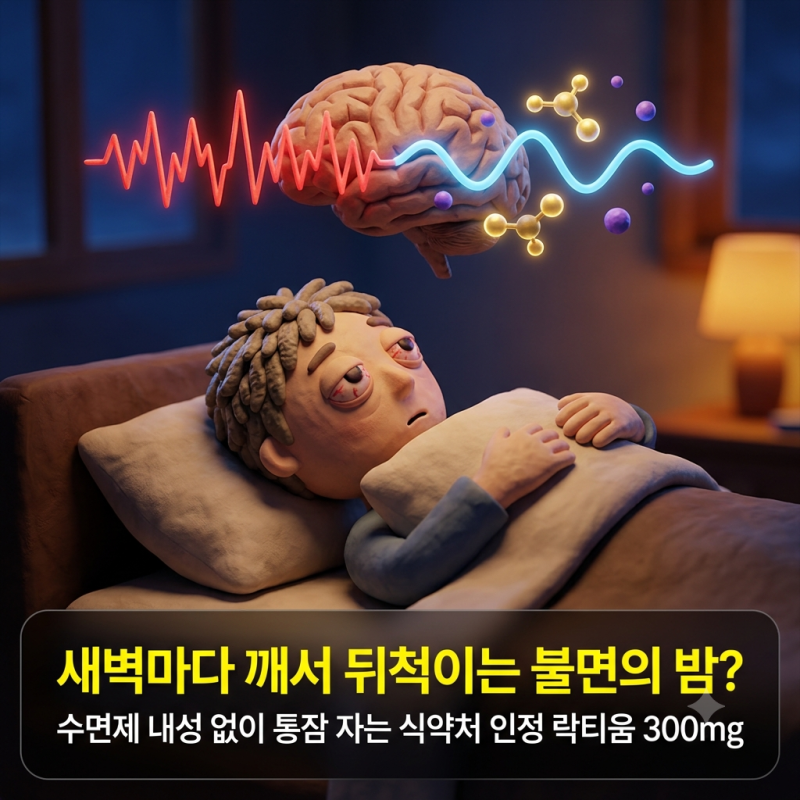 [수면유도제 부작용 주의] 수면제 내성 없이 푹 자는 법! 뇌파 안정시키는 '테아닌'과 천연 수....