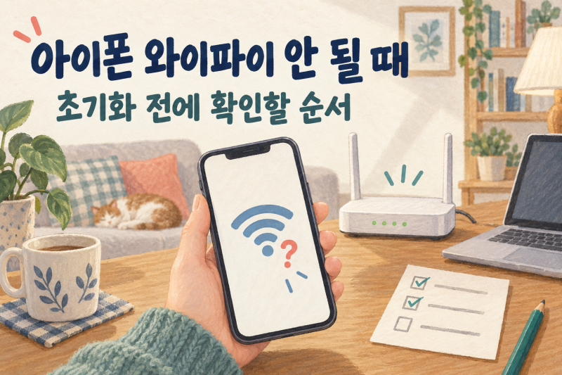 아이폰 와이파이 연결 안 됨｜네트워크 재설정 전에 확인할 6가지