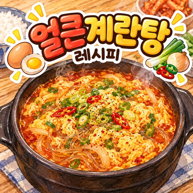 얼큰 계란탕 레시피｜재료 간단한데 칼칼하고 든든한 한 끼