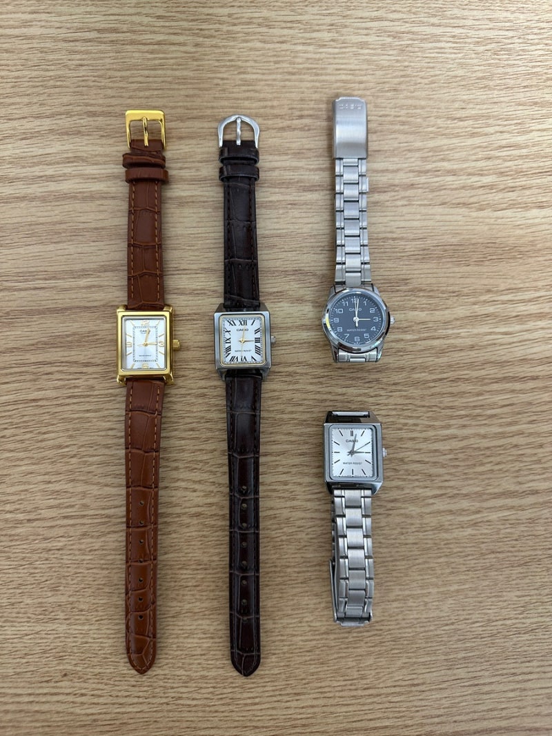[CASIO]카시오 2만원대 가을 여성용 가죽 밴드 손목 시계 LTP-V007L-7B2U후기(까르띠* 탱크 머스트 ....
