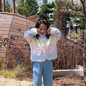 초등학생 여아옷 브랜드 로엠걸즈 쉐르파 플리스 뽀글이 점퍼 넾다세일!