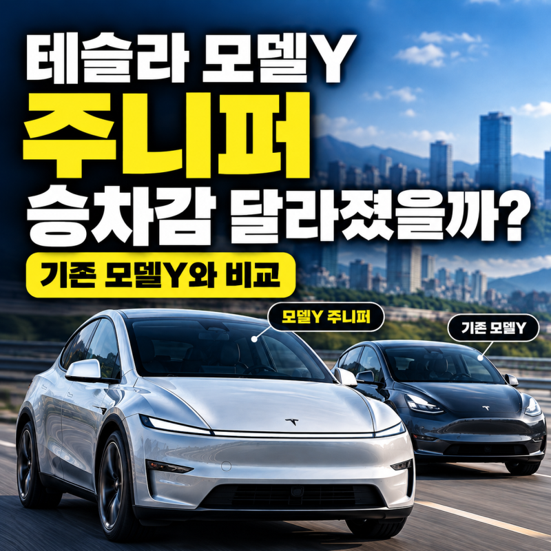 테슬라 모델Y 주니퍼 승차감 달라졌을까? 기존 모델Y 비교, 진짜 부드러워졌을까?