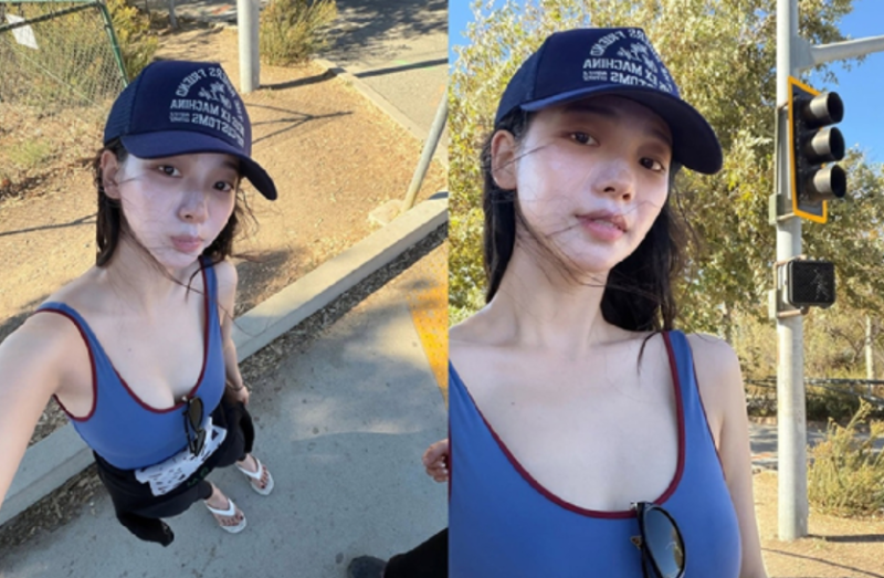 카리나 민낯 공개했더니...말리부 서핑룩 반응 어째?