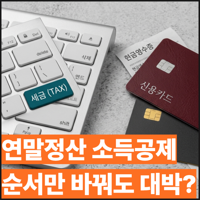 연말정산 신용카드 체크카드 현금영수증 무엇부터 써야 할까