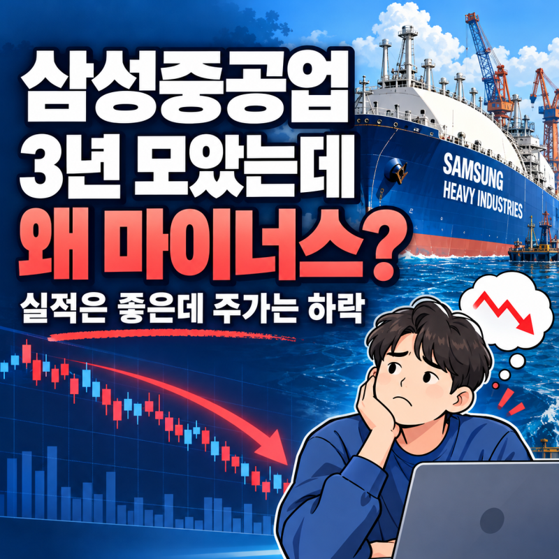 삼성중공업 3년째 모으는 중인데, 요즘 마이너스가 된 이유는?