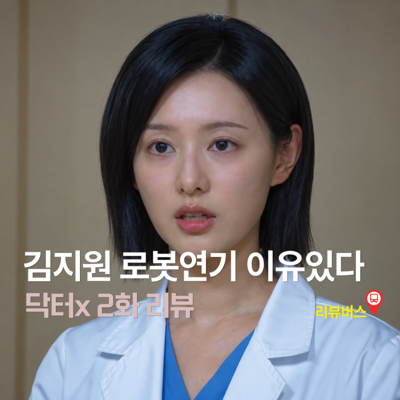 닥터x 2회 2화 김지원 로봇같은 연기가 필요한 이유
