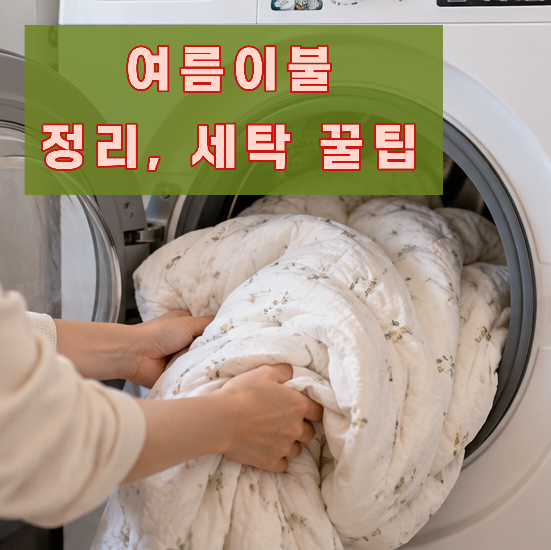 가을전, 잠깐! 여름이불 그냥 넣었다간 후회해요 "의외로" 놓치는 세탁방법 꿀팁