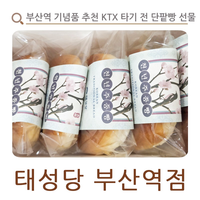 부산역 기념품 추천 KTX 타기 전 단팥빵 선물 태성당 부산역점