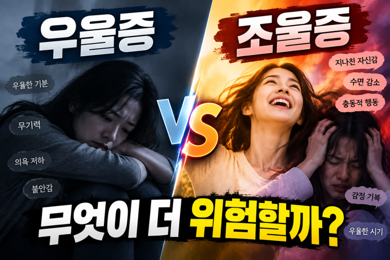 우울증 vs 조울증, 무엇이 더 위험할까?