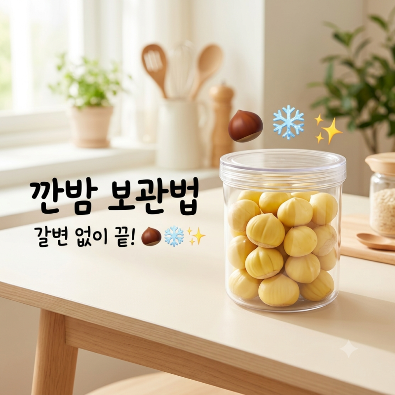 깐밤 보관법, 갈변 없이 냉장·냉동 보관하는 방법