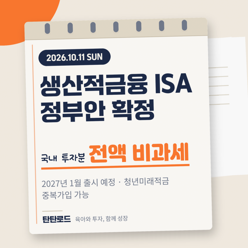 생산적금융ISA 청년미래적금 중복가입 허용, 기존 ISA는 원상복구 확정