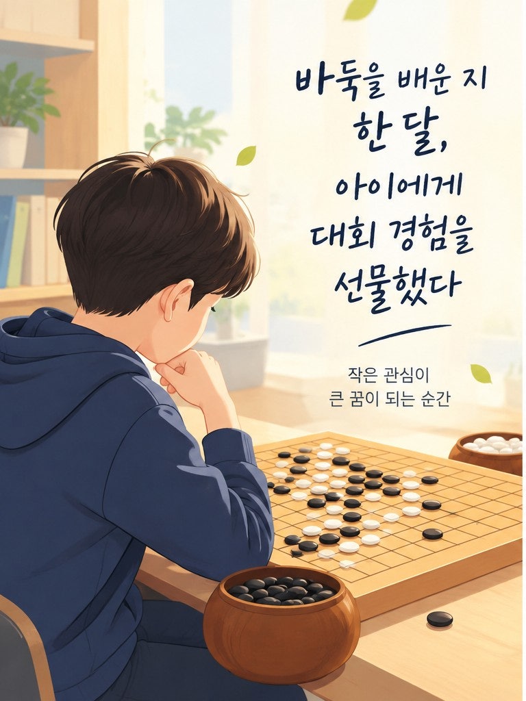 바둑을 배운 지 한 달, 아이에게 대회 경험을 선물했다 | 승단급심사대회