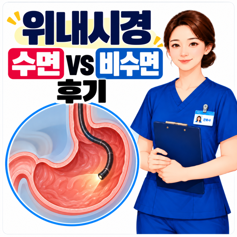 위내시경 비수면 후기, 위 수면내시경 장단점 직접 경험해보니