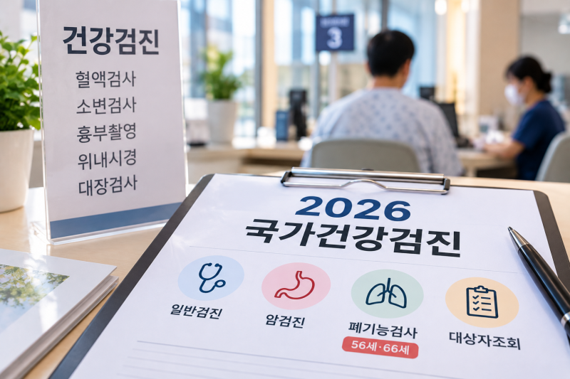 2026 국가건강검진 대상자 조회 방법 총정리｜비용·암검진·폐기능검사까지