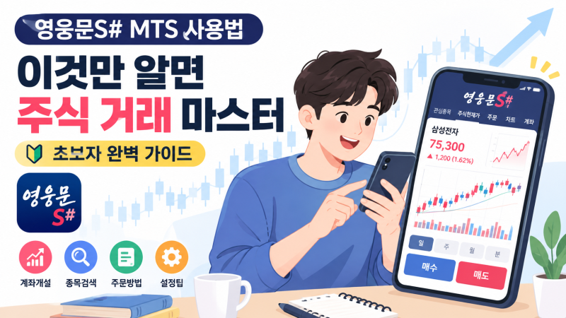 [영웅문S# MTS 사용법] 이것만 알면 주식 거래 마스터 (초보자 완벽 가이드)