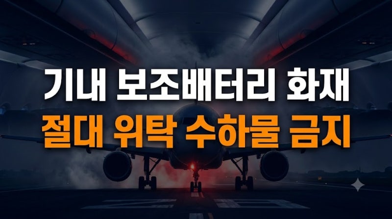 청주공항 여객기 보조배터리 화재 원인과 안전한 기내 반입 및 보관법(+일상 보조배터리 화....