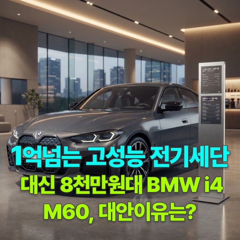 1억 넘는 고성능 전기세단 대신 8천만원대 BMW i4 M60, 대안이유?
