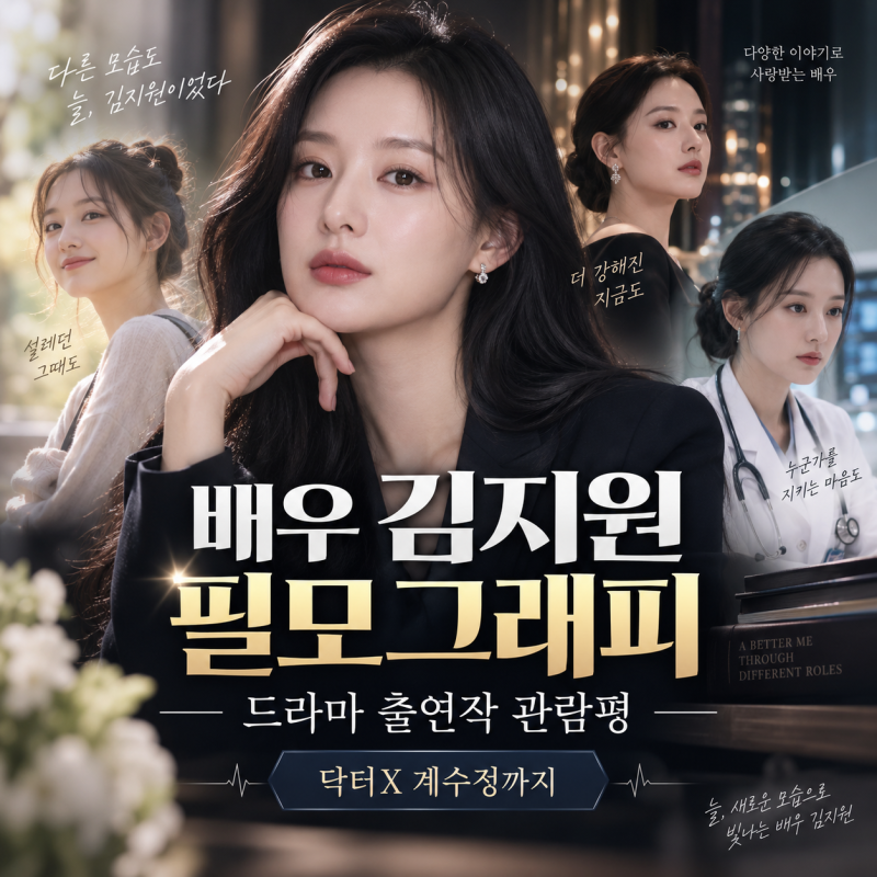 배우 김지원 필모그래피 드라마 출연작, 닥터X 계수정까지 감정의 속도를 바꾼 얼굴