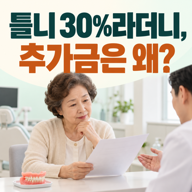 65세 틀니 비용 30%만 내면 끝? 부분틀니 추가금·7년 교체 기준