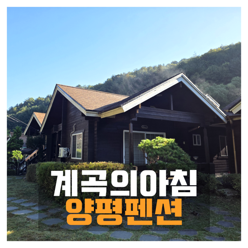 양평펜션, 아기랑 가기 좋은 숲속 양평숙소 양평계곡펜션 / 계곡의아침