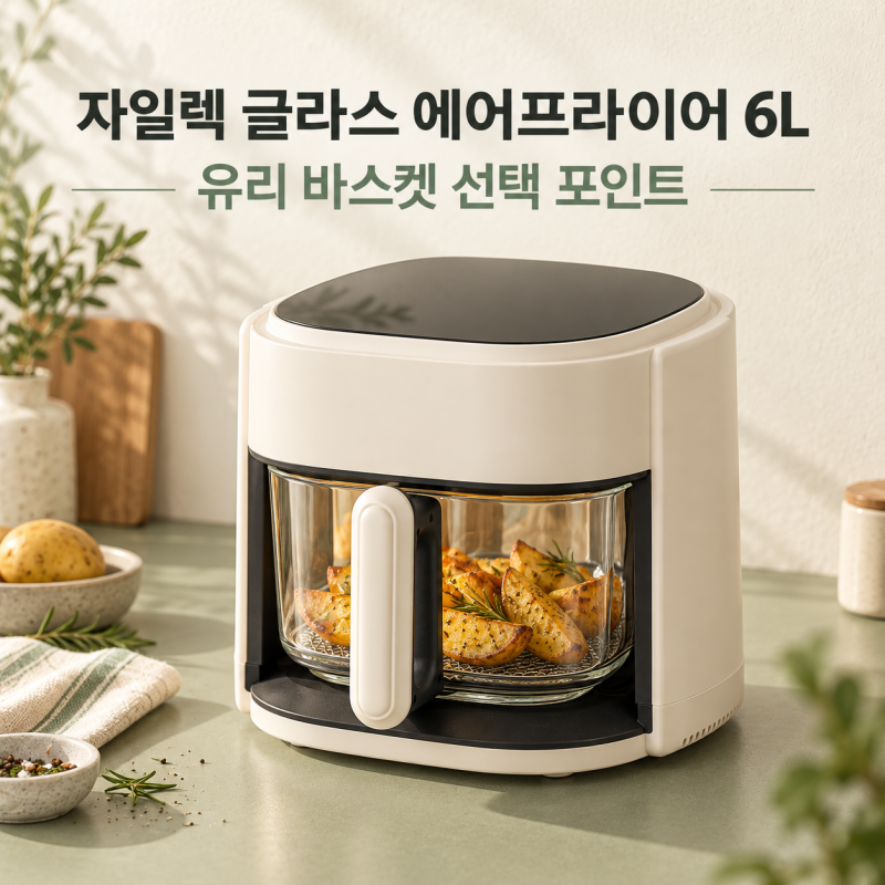 자일렉 글라스 에어프라이어 6L, 유리 바스켓 선택 포인트