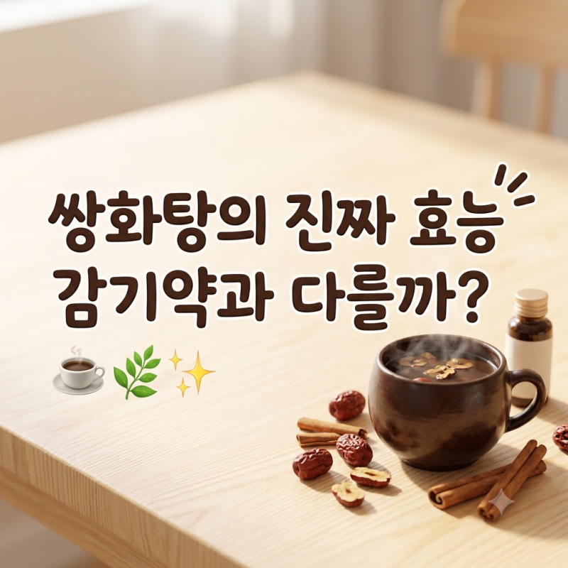 쌍화탕 효능, 피로 회복 효과와 감기약 차이·부작용 정리