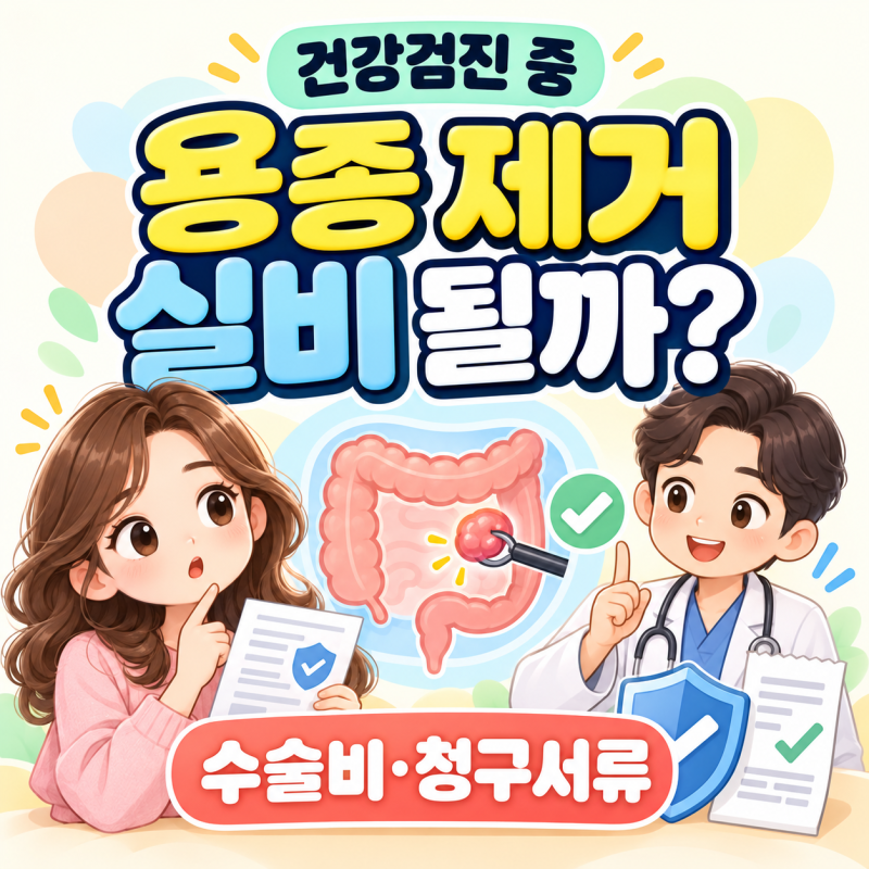 건강검진 용종 제거 실비 청구될까? ㅣ수술비와 필요서류까지