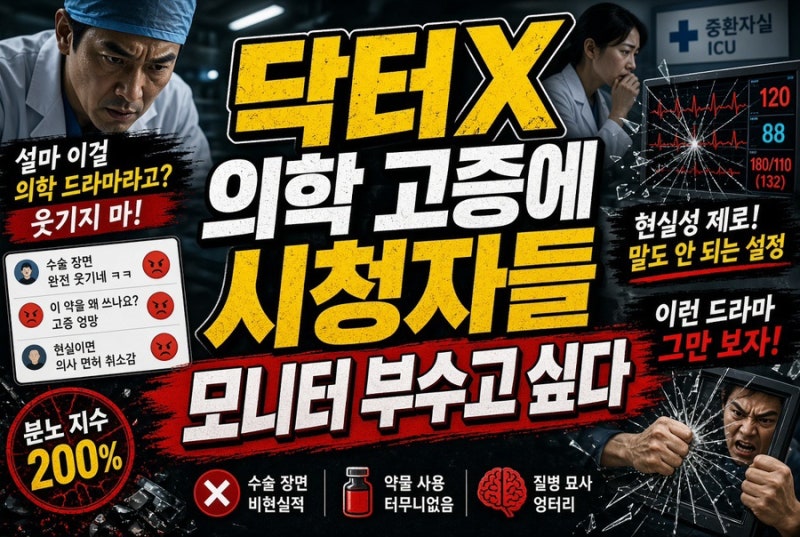 “환자는 위급한데 시청자는 고증 찾느라 바쁘다?!” ‘닥터X’ 보다가 모니터 부술 뻔했다....