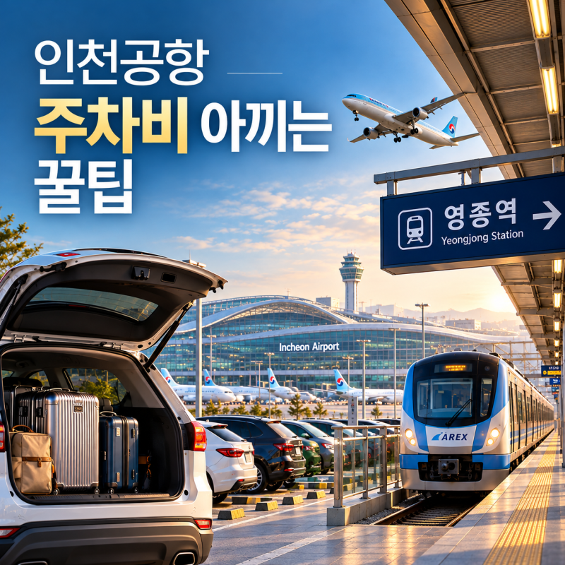 인천공항 주차비 아끼는 꿀팁: 영종역 공영주차장 요금, 할인, 위치 비교