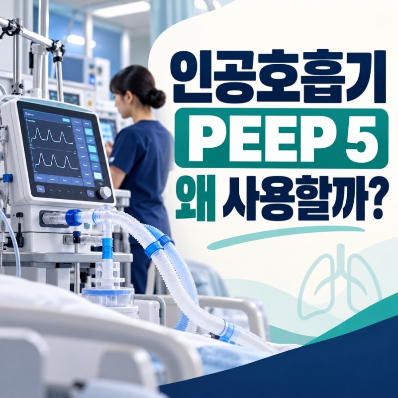 인공호흡기 PEEP 5란? 높이면 산소포화도가 무조건 좋아질까?