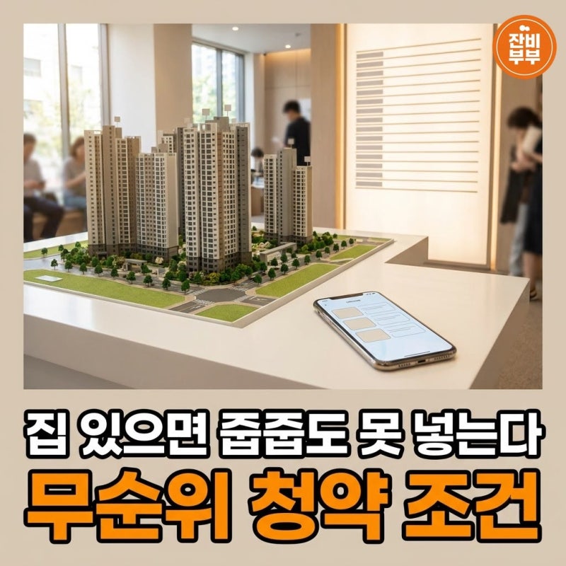 무순위 청약 조건 변경 1주택 자격 서울 거주지역 재당첨 제한 포기