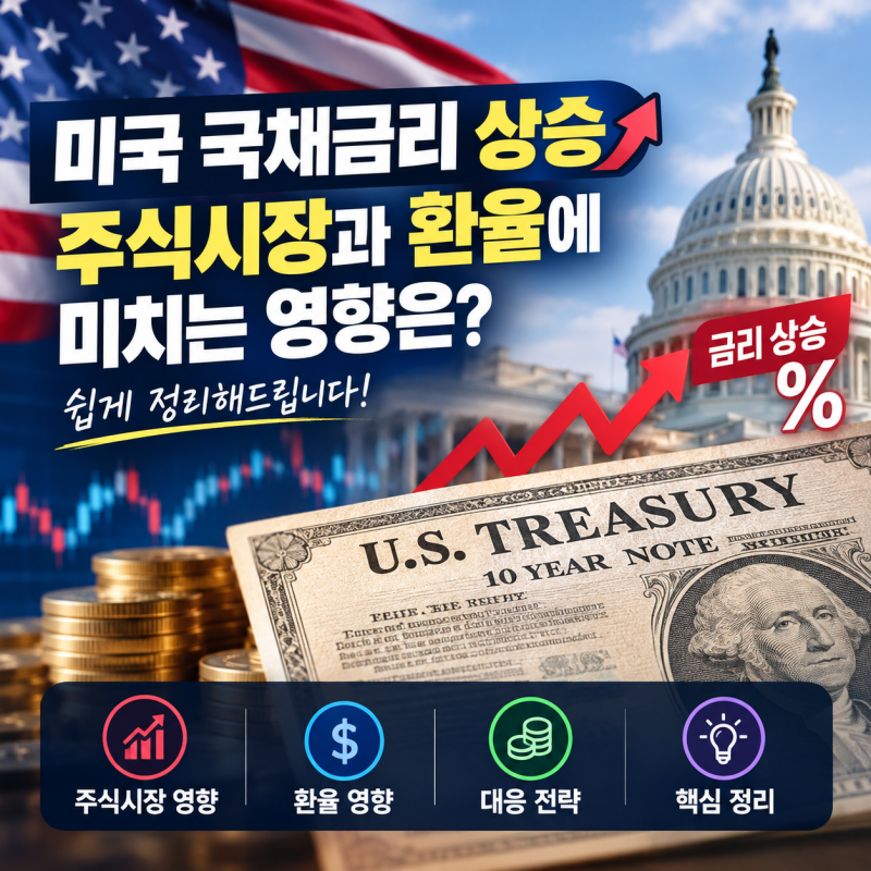 미국 국채금리 상승 이유, 주식시장과 환율에 미치는 영향 쉽게 정리