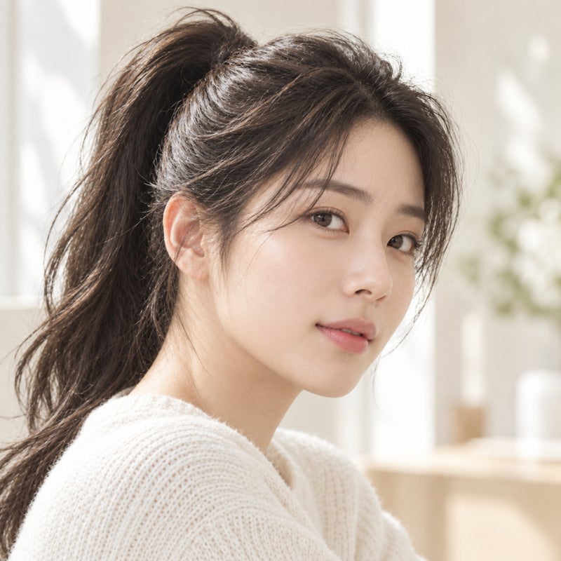 긴머리 예쁘게 묶기! 포니테일 로우번 묶는법, 지네머리땋는법까지