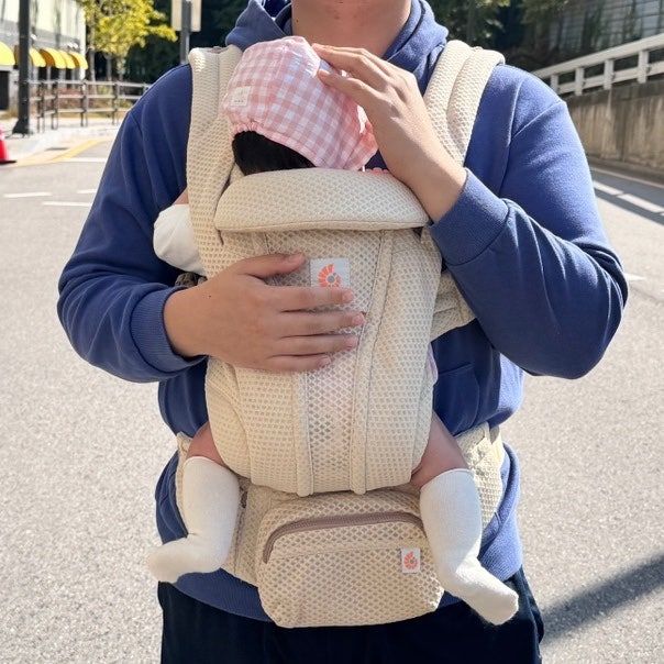 에르고베이비 옴니 디럭스 메쉬 아기띠 3주 실사용 장단점 후기